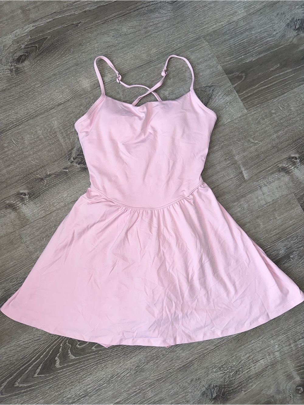 Gilly Hicks Light Pink Strappy Skater Dress